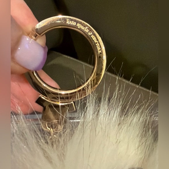 Kate Spade White Owl Key & Bag Charm - Picture 3 of 4